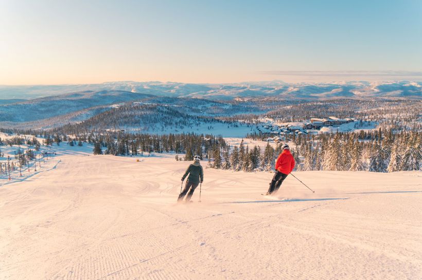 Large Norefjell Ski Resort Ski Slopes For All Ages And Levels Of Expertise Norefjell Ski Resort